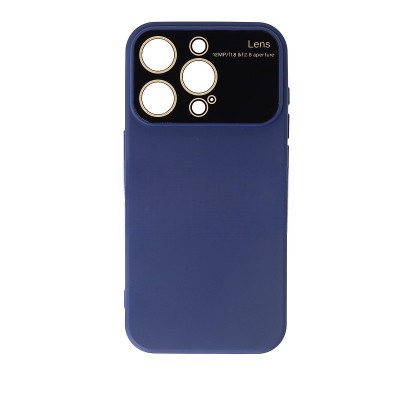 Husa iPhone 15 Pro, Cu Interior Micofibra si Protectie Camera, Albastru